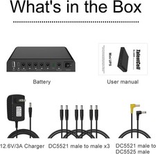 TalentCell Mini UPS Uninterrupted Power Supply 27000mAh 97.2Wh Lithium OPEN BOX