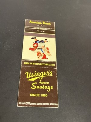 Matchbook Cover - Usinger s Famous Sausage Since 1880 Milwaukee Wisconsin
