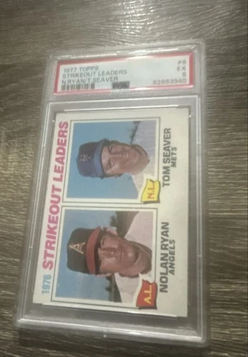 1977 Topps - League Leaders Nolan Ryan, Tom Seaver #6
