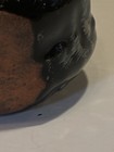Vintage Black Poodle Dog Figurine Handpainted 3” tall redware clay Japan — photo 6