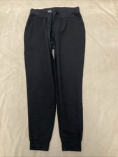 Mandala Scrub Pants Meidum Womens Black Joggers
