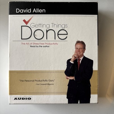 David Allen Getting things Done 3 CD Audiobook Stress Free Productivity 