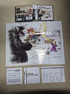 Chrono Trigger Nintendo DS NDS AUTHENTIC Manual, Case, Poster, & Reg Card