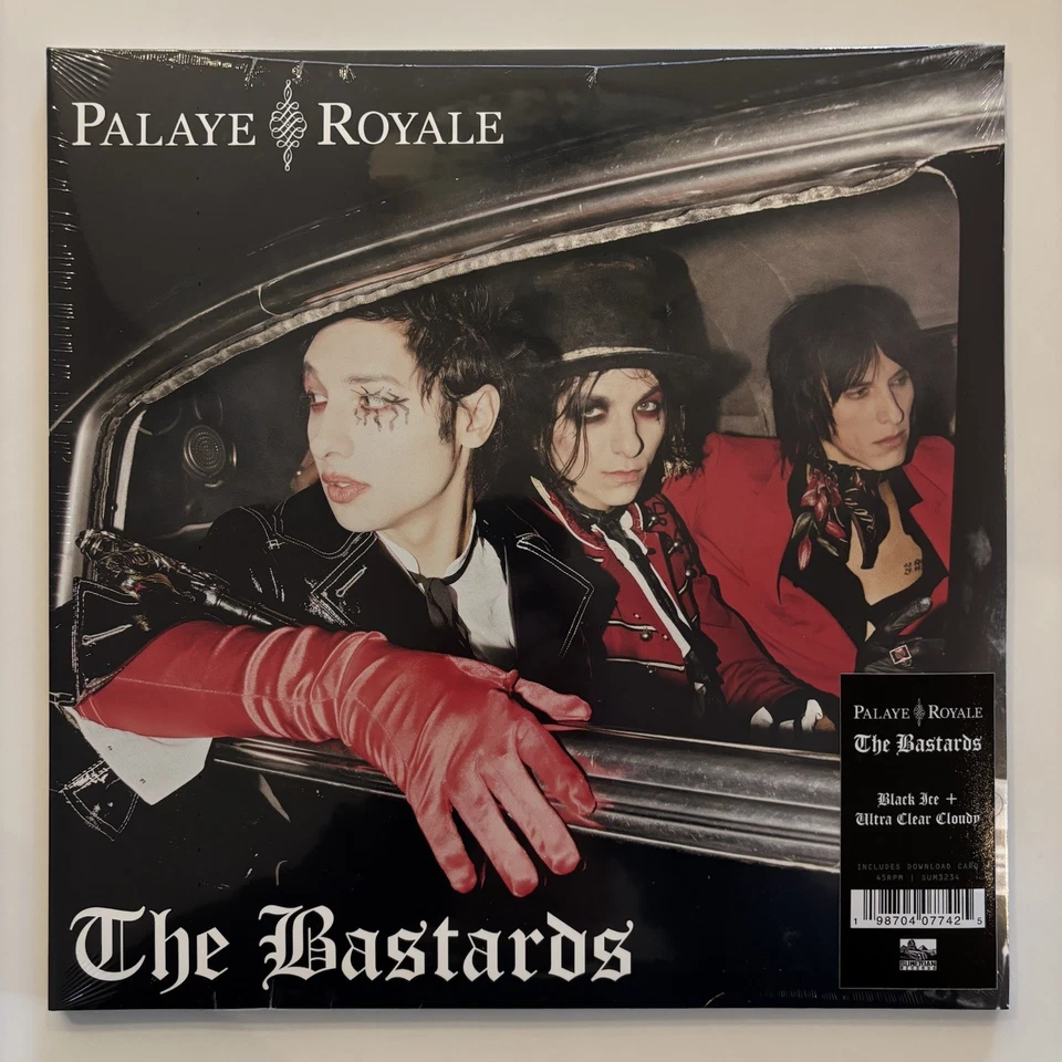 Palaye Royale The Bastards Limited /400 Black Ice Clear Cloudy Vinyl LP New MINT - Image 2 of 4