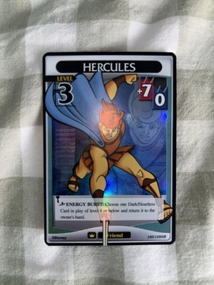 Kingdom Hearts Trading Card Game Hercules Level 3 105/128SR Foil
