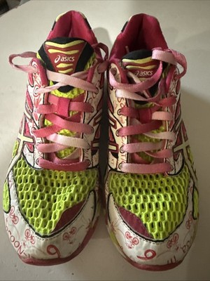Asics Gel-Noosa TRI 6 Yellow/Pink Athletic Running Shoes T163N Women Size  US 7