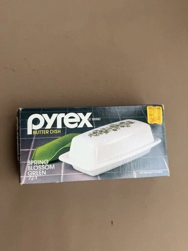 Pyrex Compatibles Corelle SPRING BLOSSOM Crazy Daisy Butter Dish 72-1 NWB