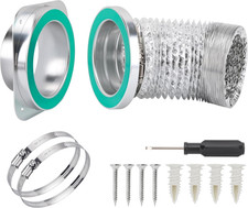 Magnetic Dryer Vent Coupling DV180 Dryer Vent Hose Magnetic Connector Kit-Quick