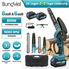 Mini Akku Kettensäge 6+8 Zoll 21V Elektro Einhandsäge 2IN1 Mit 2 Akku Für Makita