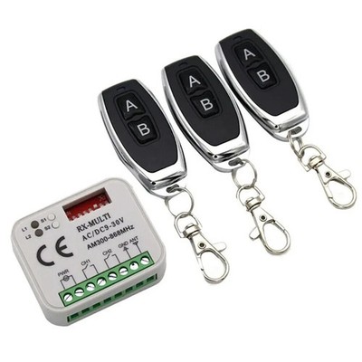 3 Satz Fernbedienung&Empfänger  433 868MHz RX MULTI 433-900MHZ AC/DC 12V~30V