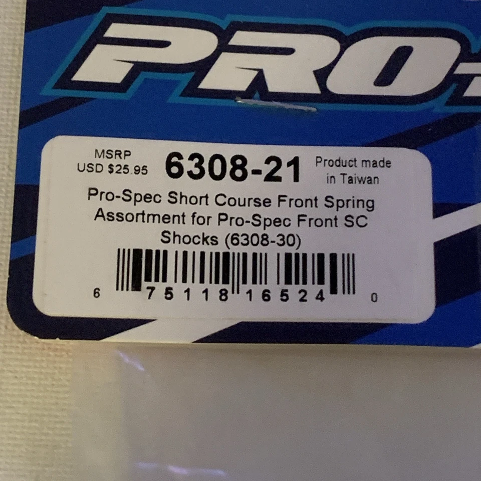 Pro-Line Pro Spec Short Course Front Spring Assortment 6308-21 NEW - Image 2 of 3
