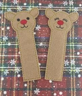 Personalised Christmas Reindeer Candy Cane Holder  Xmas eve box filler idea FELT