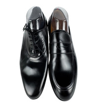 Gucci New Auth Mis Match Style Black Leather 8.5 US 8 UK 42 EU Dress Lace Shoes