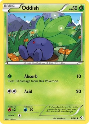 TCG - Oddish 1/149 Common Boundaries Crossed