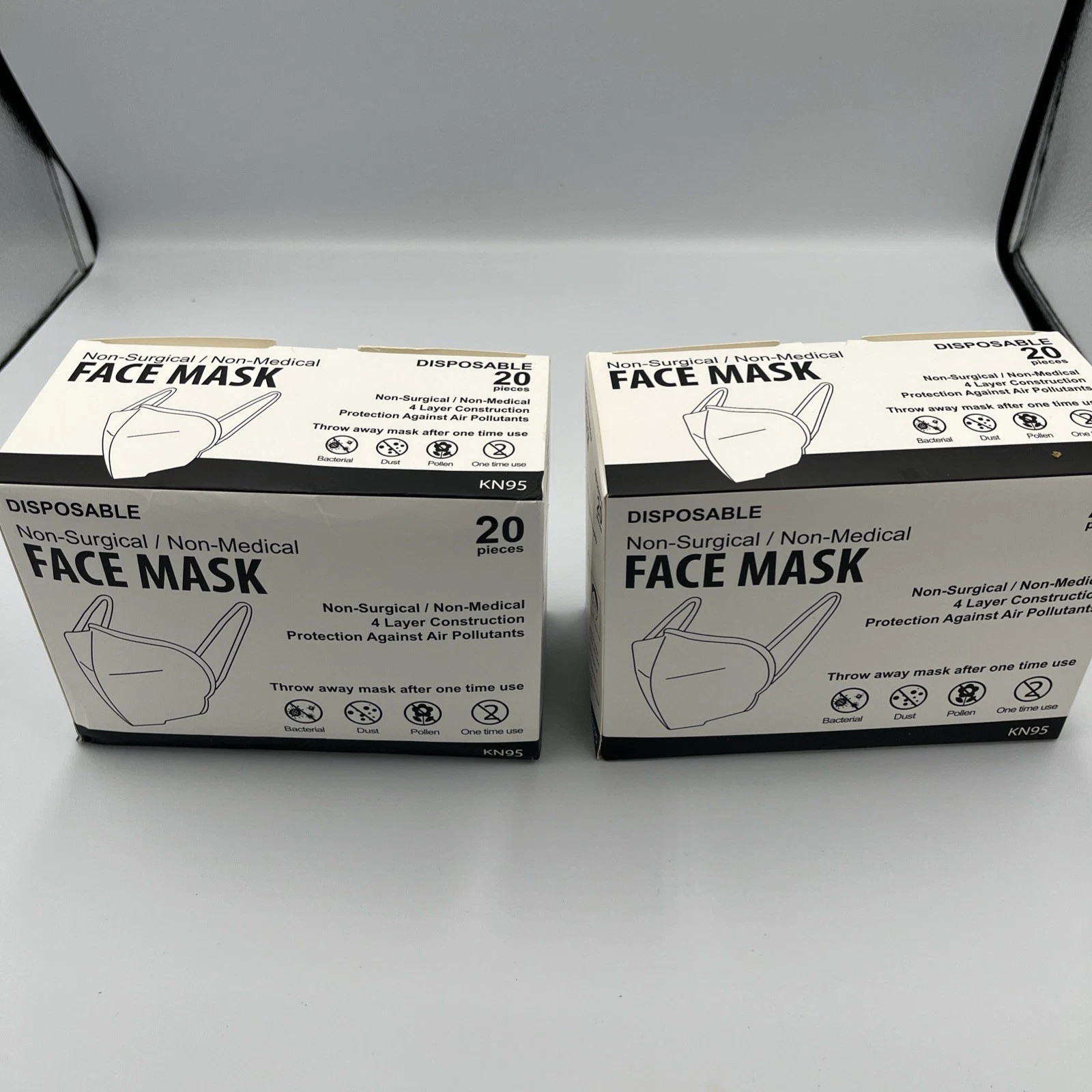 Disposable KN98 Face Mask 4‑Layer Non‑Surgical Protective Respirator • Breathabl
