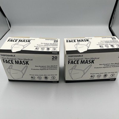 Disposable KN98 Face Mask 4 Layer Non Surgical Protective Respirator   Breathabl