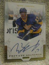 2011-12 Certified Private Signings Wayne Simmonds #WS Auto Los Angeles Kings