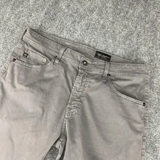 AG Adriano Goldschmied Everett Jeans Mens 33x32 Gray Slim Straight Stretch