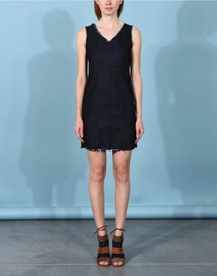 8 ESSENTIAL MY CONTEMPORARY ESSENTIAL WARDROBE Designer Denim Dress Size XS Rare