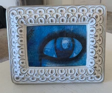 Original Cat Eye Painting Collectible Contemporary Modern Art by Samantha McLean