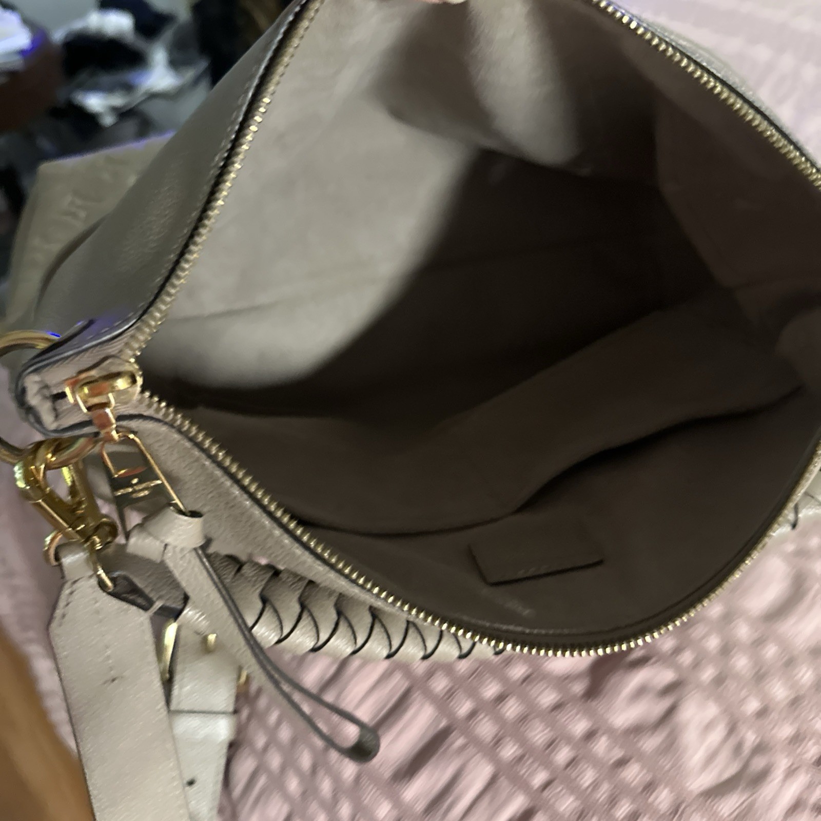 Louis Vuitton Bagatelle Shoulder Bag Dune Leather image 10