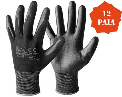 12 Paar Arbeitshandschuhe Nitril Foam beschichtet 13 Nadeln Mechaniker Werkstatt Gr. 7