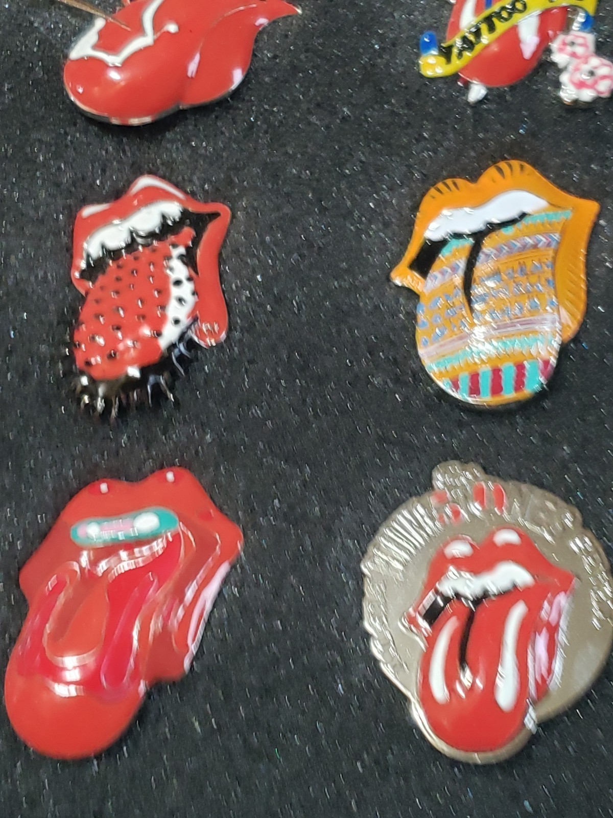 Rare Rolling Stones 50th Anniversary Tour Limited Edition Pin Set with COA