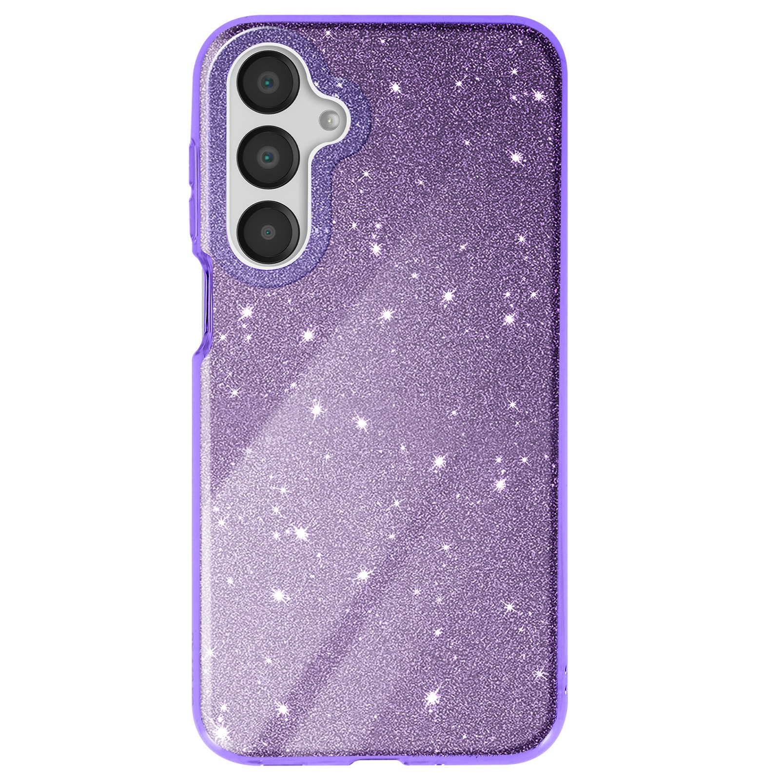 Coque paillettes Galaxy A16 violette pour vos soirées - 2