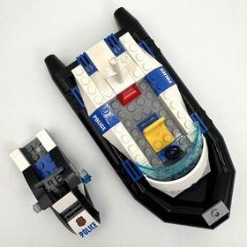 Lego City Police Boat 4205 Off-Road Command Center & Jet Ski 60126 Tire Escape