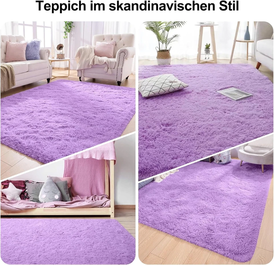 Tappeto per Camera Da Letto, 140 X 200 Cm, Morbido Tappeto per Soggiorno, Legger - Immagine 3 di 4