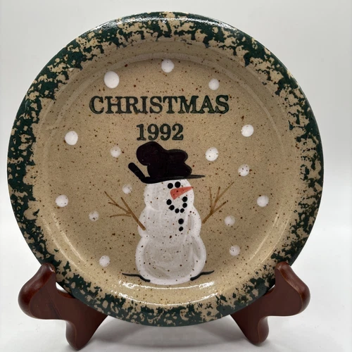 Three Rivers Pottery Christmas 1992 5.5”plate