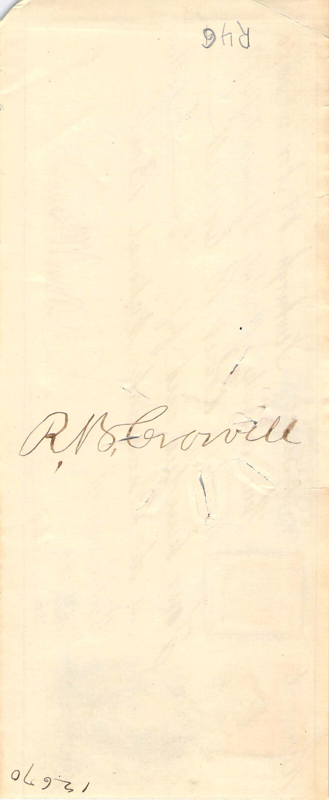 1870 REVENUE STAMP CHECK DRAFT RECEIPT NEW YORK NEWBURGH QUASSAICK ROBT