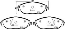 Disc Brake Pad Set Front Hella-PAGID 355031751