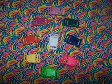 Wet Nose Designs Bright Rainbow Whirly Pop Dog Collar Retro Candy COLOR Buckle