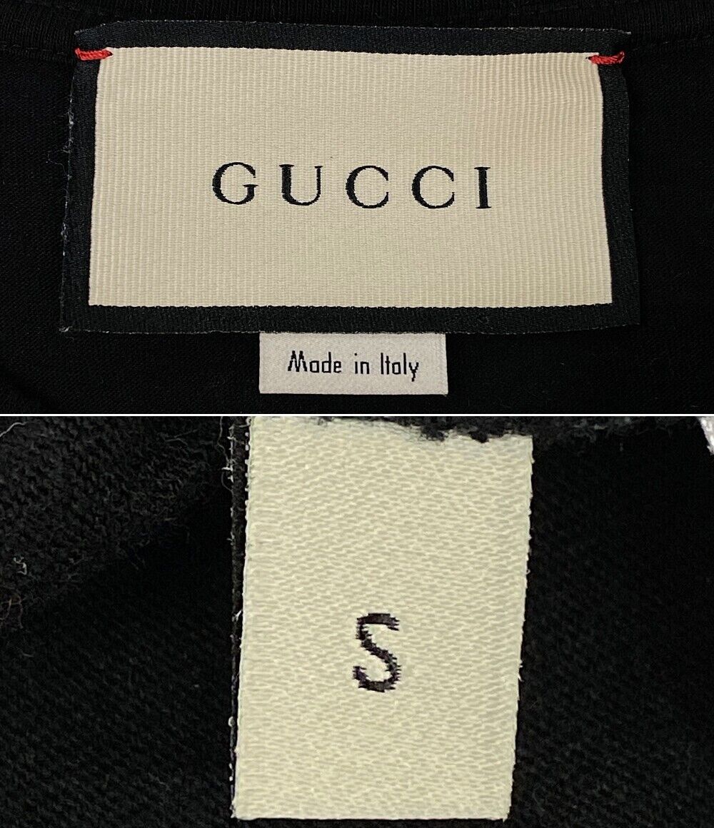 Gucci 616036 T Shirt Fake Print Black S Size Used From Japan Gucci 616036 T Shirt Fake Print Black S Size Used From Japan