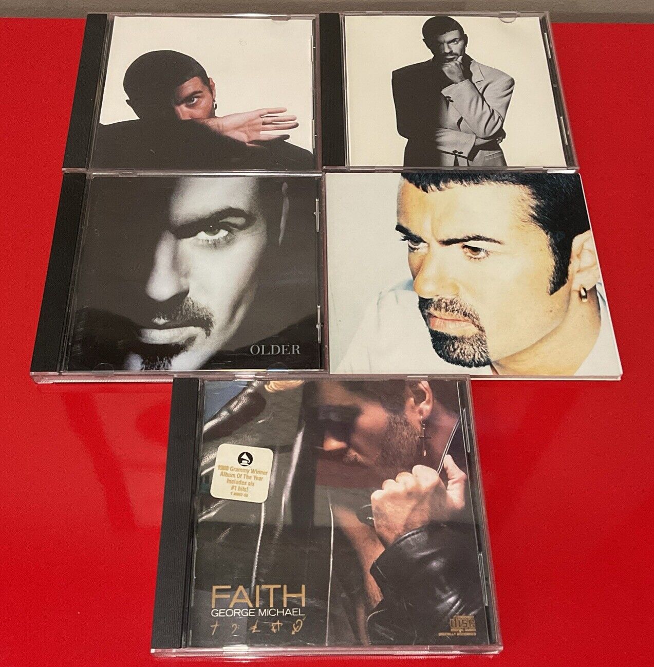 GEORGE MICHAEL - 5 CD LOT - Faith, Older, Fastlove,Too Funky,Jesus To A Child