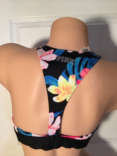 Victoria Secret Pink Push-up Wireless Sport Bra Size Large NWT - 第 2/3 張圖片