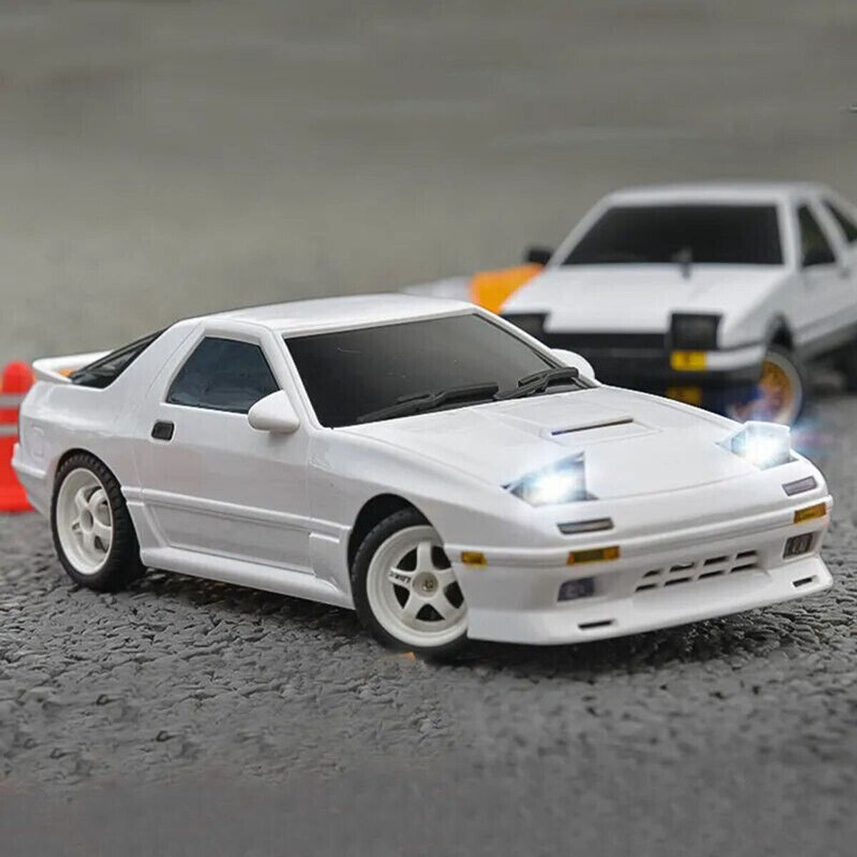 RC 1/18 DRIFT Car MAZDA RX7 FC W/ Pop Up Lights/ LED/Gyro RC 1/18 DRIFT Car MAZDA RX7 FC W/ Pop Up Lights/ LED/Gyro