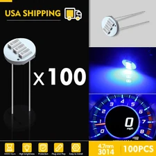 100Pcs Upgrade Blue 3-3014-SMD LED Light Speedometer Cluster Repair Bulbs 4.7mm