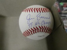 Jim Eisenreich Phillies/Royals/Marlins Signed OLB Baseball COA inscription