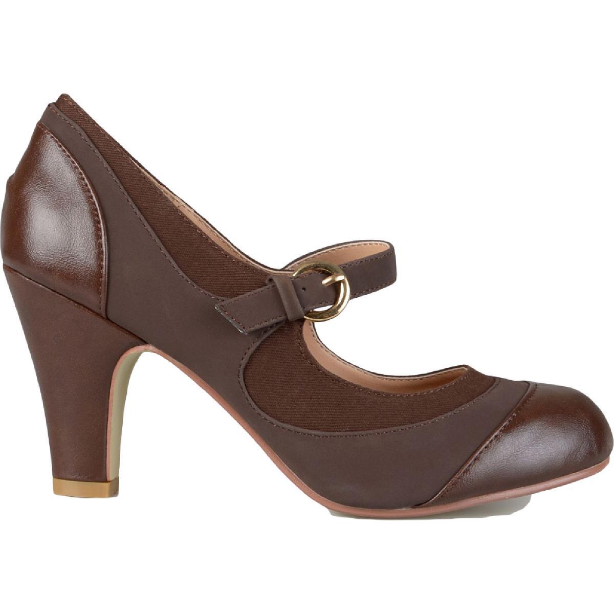 Женские туфли на высоком каблуке Siri коричневого цвета из коллекции Journee, 7 средних (B,M) BHFO 3846