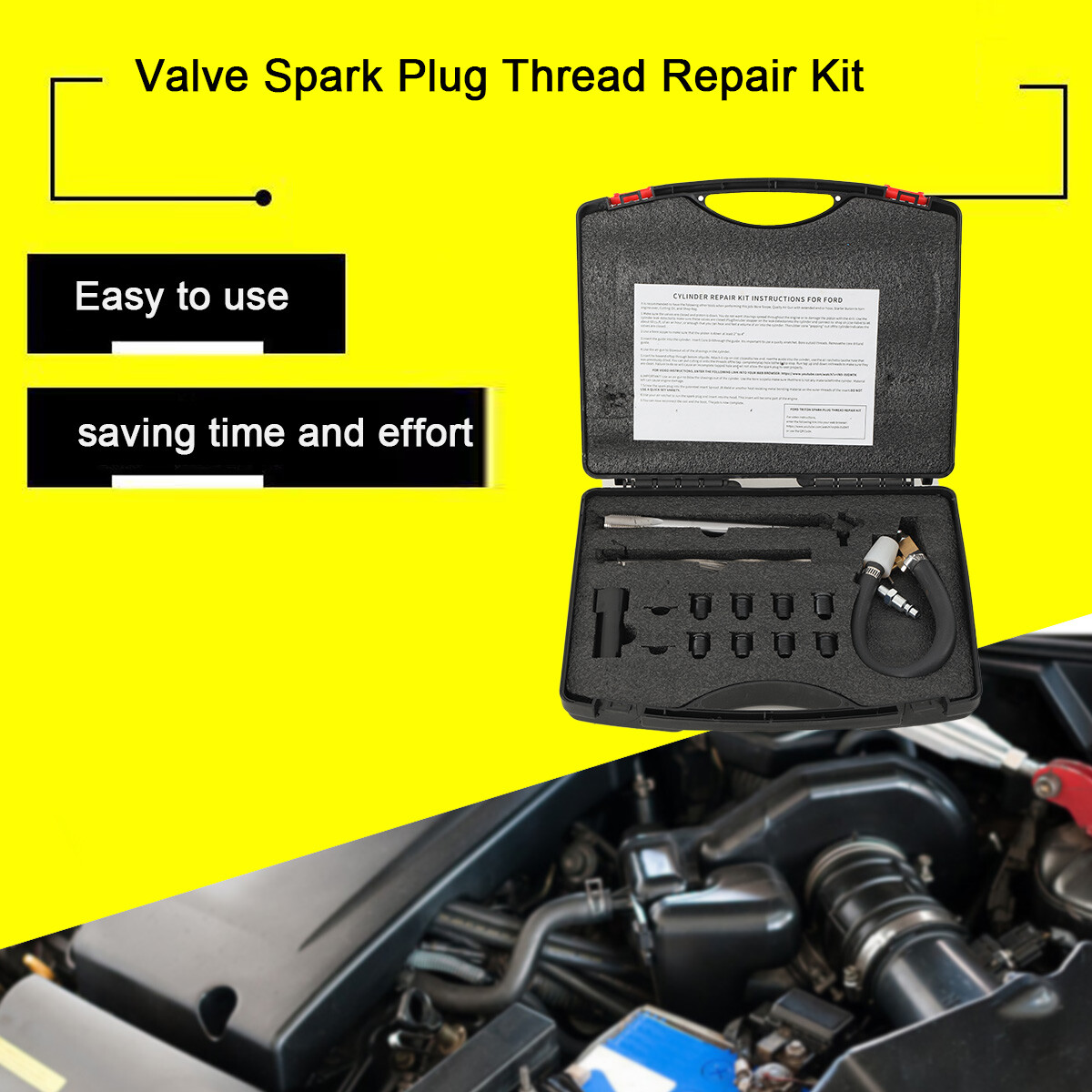 38900 Two Valve Spark Plug Thread Repair Kit for Ford Triton 4.6L 5.4L 6.8L US