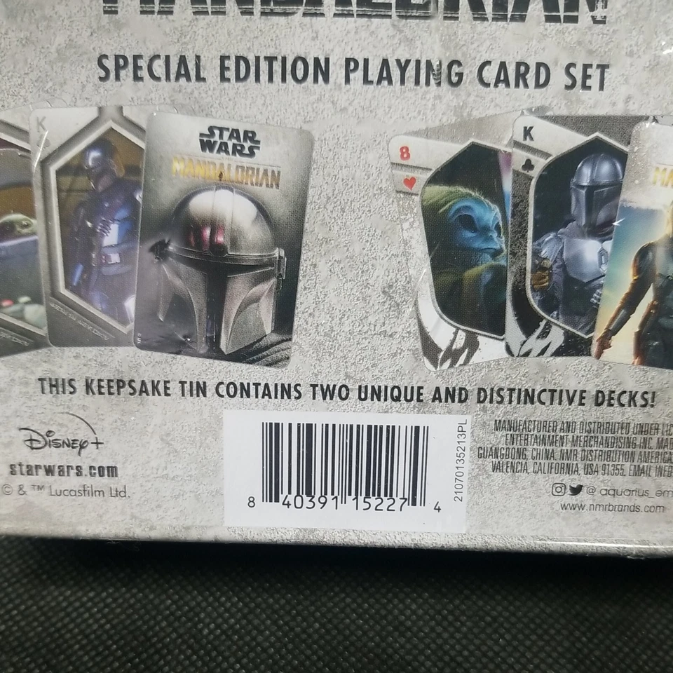 NEW Aquarius Star Wars The Mandalorian Playing Card Set Sealed New Game Night - Image 4 of 4