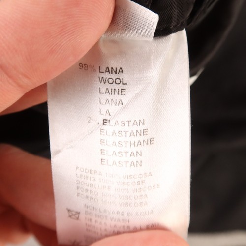 Versace Jacket XL Black Worsted Wool Serge Twill Blazer Sport Coat Nordstrom 46R - Picture 8 of 16