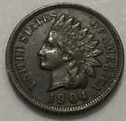 1904 Indian Head Cent Exact Coin Imaged #IND34