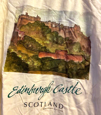 Historic Scotland Edinburgh Castle Tee M shirt 42''  chest (21'' PTP)27'' long