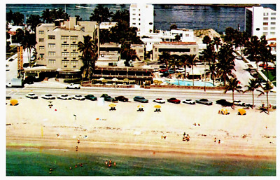 Postcard FL Ft Lauderdale Trade Winds Hotel, Apartments, Lounge PC Advertising