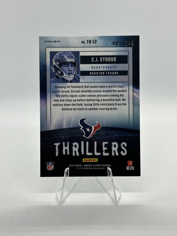 2023 Panini Rookies & Stars - Thrillers White Prizm #TH-12 C.J. Stroud /149 (RC) - Image 2 of 2