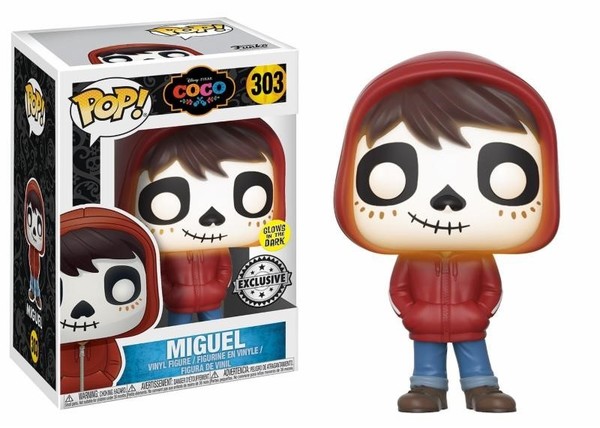 Miguel Coco Gitd Glow In The Dark Exclusive Pop! Disney #303 Vinyl Figur Funko-image