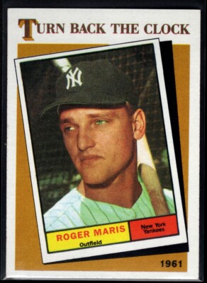 ROGER MARIS YANKEES 1985 TOPPS TURN BACK THE CLOCK #405 | eBay